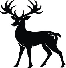 Deer Vector Art, Deer Icon Clipart