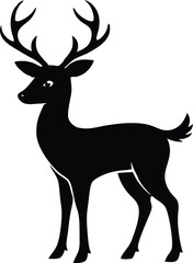 Deer Vector Art, Deer Icon Clipart