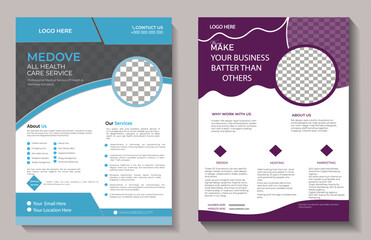 Flyer design Redefining Healthcare Standards Trusted Hands Advanced Healing.