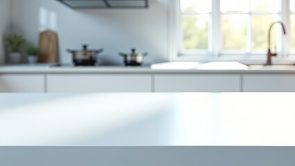 Self-cleaning countertop in modern kitchen interior