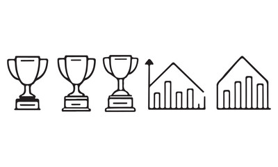 trophy cup on a white isolated podium with an hourglass, symbolizing timeless victory and success