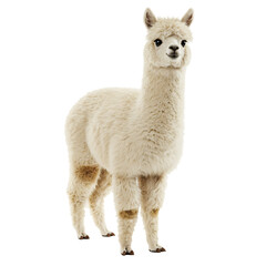 Majestic Alpaca: Premium Photograph of a Fluffy Andean Animal