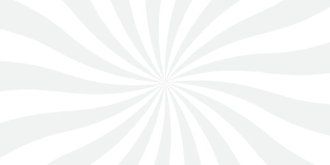 sunburst pattern white and gray design. Vintage sunrays illustration swirl line. sun beam vector banner design pop art comic burst gradient concept pattern.	
