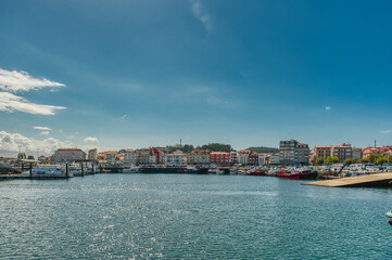 Naklejka premium El Grove u Ogrobe is a municipality and a peninsula located in the western part of the region of Salnes (province of Pontevedra), at the entrance of the river of Arosa,