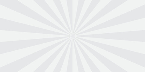 sunburst pattern white and gray design. Vintage sunrays illustration swirl line. sun beam vector banner design pop art comic burst gradient concept pattern.	
