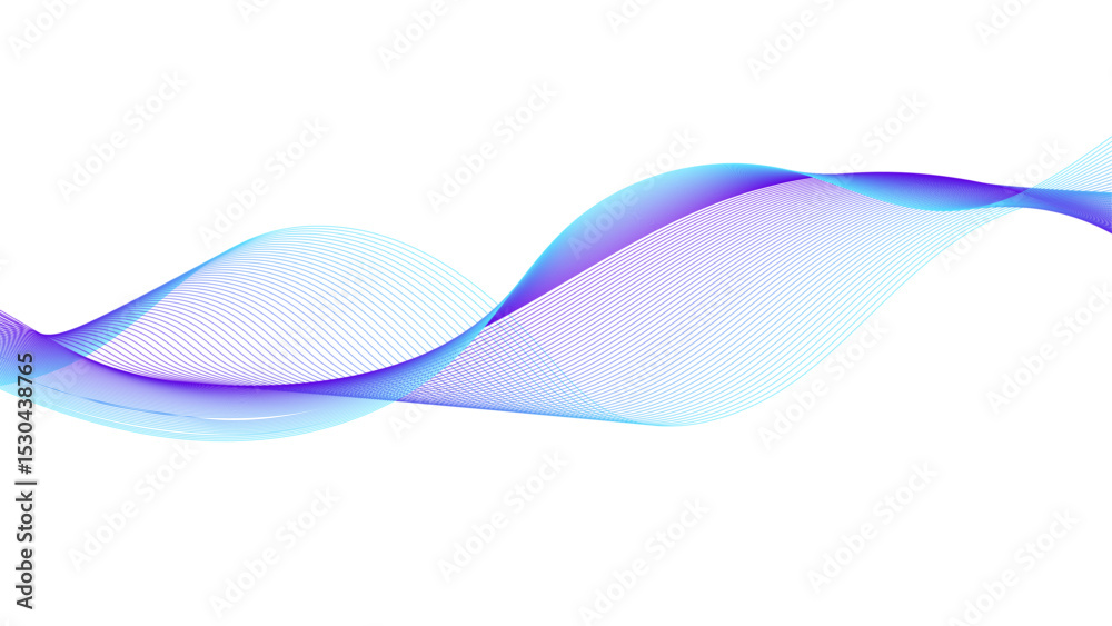 Canvas Prints simple graphic of a soft blue wave. a clean, minimalist design with flowing lines.