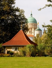 The beautiful church of st Nicholas in Berlin Germany 