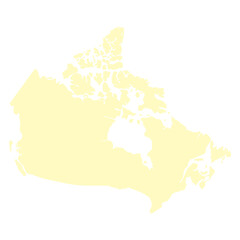map of Canada land