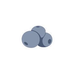 Abstract illustration of blueberries on a white background, suitable for food-related themes