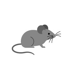 Cartoon mouse character with exaggerated features, set against a minimalist background