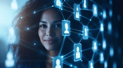 A stylish LinkedIn profile showcasing professional achievements, AI Generative.