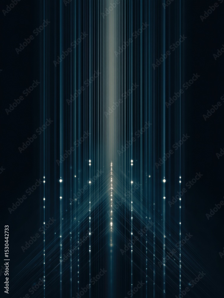 Aufkleber Retina Scan Lines Create a Mesmerizing Abstract Geometry With a Dark Glow and a Blank Top Section for Visual Impact