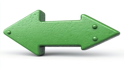 Green Double Arrow Directional Symbol