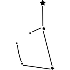 Obraz premium Constellation Doodle
