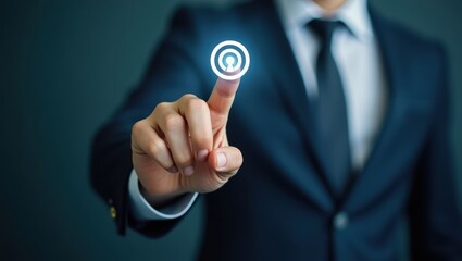 Target market or audience Marketing segmentation strategy and plan Marketer touching client icon target,market,audience,marketing,segmentation,segment,strategy,plan,touch,client,icon,concept,targeting
