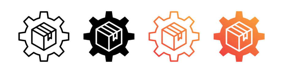 Product Development Multiple Style Icon Set Vector 