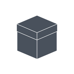 Abstract geometric design featuring a 3D cube with a minimalist aesthetic