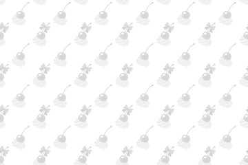 生クリームリボンチェリーグレー