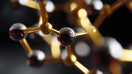 Detailed macro shot of the molecular structure of a nanoceramic coating illustrating its unique composition and properties that contribute to its selfhealing abilities.