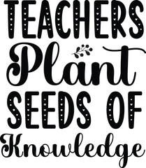 World Teacher's Day SVG Typography Design