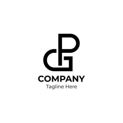 PG company letter monogram logo. Letter PG inspiring company logo.