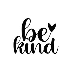 Be Kind Inspirational Typography Design for Kindness Campaigns