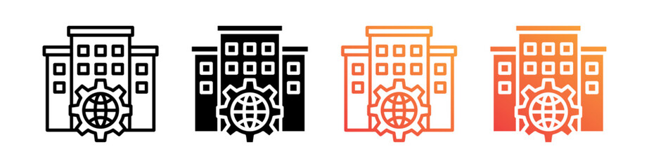 Corporate Governance Multiple Style Icon Set Vector 