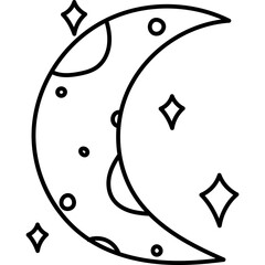 Crescent Moon Doodle