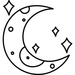 Crescent Moon Doodle