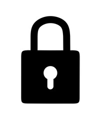 padlock icon vector with trendy design