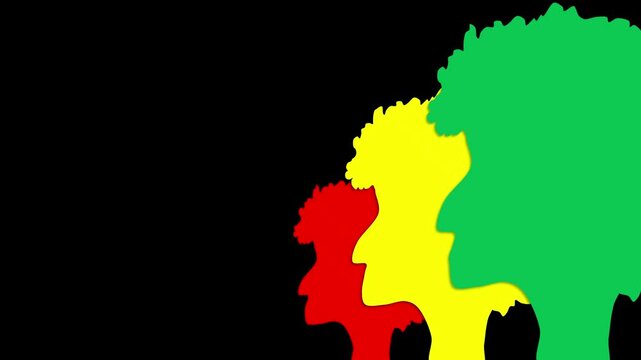 Juneteenth background illustration with copy space	