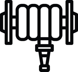 Fire hose vector icon