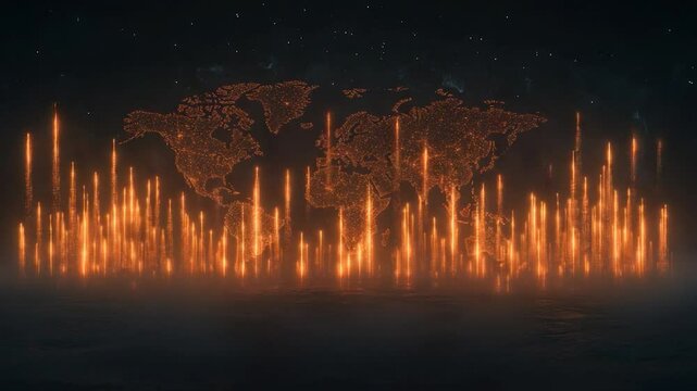 Global Network: A Futuristic Vision of Interconnected World
