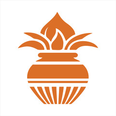 Kalash Hindu Ddecoration EPS