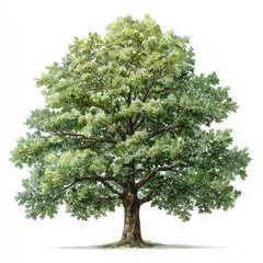 Fototapeta premium Lush green tree, full canopy