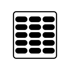 Obraz premium Pills Capsules Medication Fill Icon