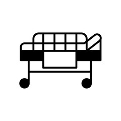 Medical Stretcher Emergency Fill Icon