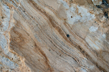 Massive stone surface on the coast of Elafonissi, Greece