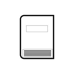 Black book vector illustration, can be used for icons, logos, etc.