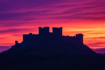 Obraz premium sunset over the fortress