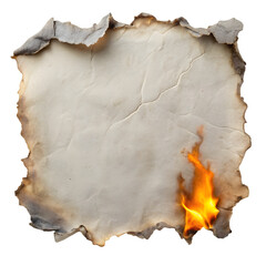 Fototapeta premium Vintage Burned Grey Paper Torn Edge Background