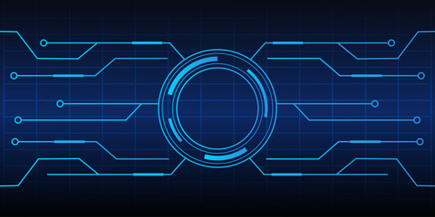 Abstract Technology Background Futuristic Circuit Board Design