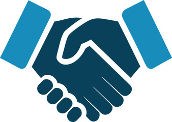 Handshake Silhouette: Deal Icon

