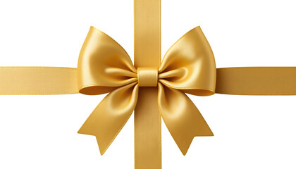 Elegant Gold Ribbon Bow