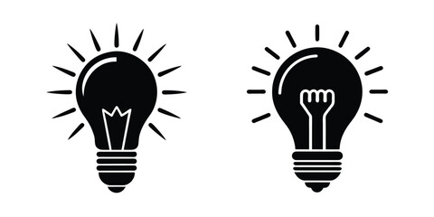 Light Bulb With Spark Plug Inside Symbolizing Ignition Isolated on White Background