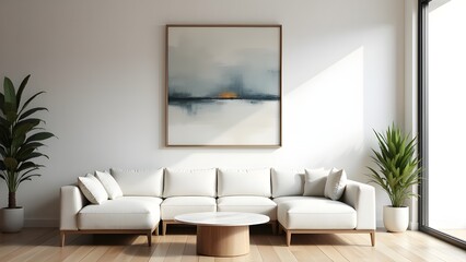 Modern Living Room Interior with Stylish Sofa