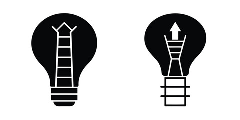 vector illustration of a light bulb idea concept