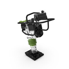 New jumping jack tamping rammer machine isolated on transparent background
