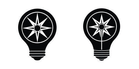 vector illustration of a light bulb idea concept
