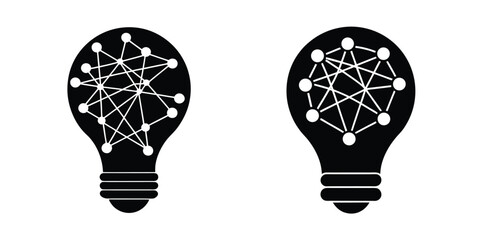 vector illustration of a light bulb idea concept